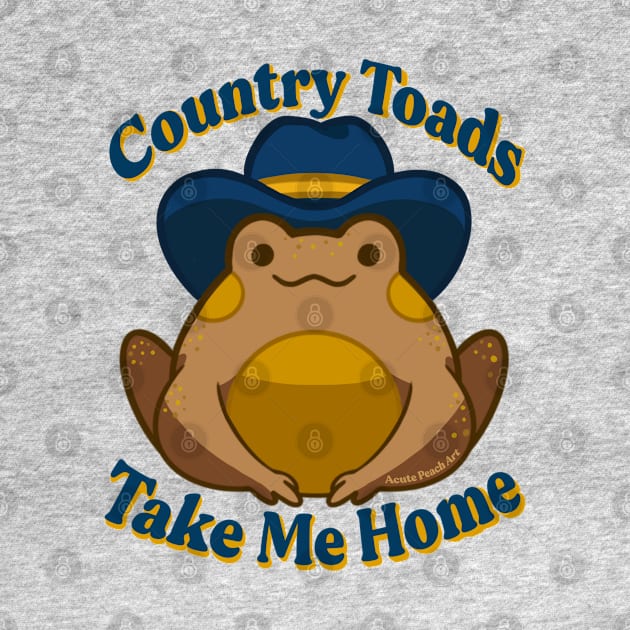 Country Toads Take Me Home by Acute Peach Art